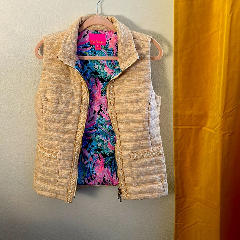 Lilly Pulitzer Pearl Vest - Light Pink - Size: Medium